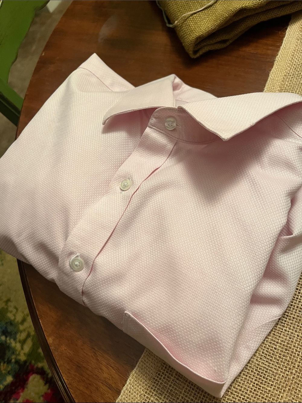 Daniel Cremieux Men's Pink Textured Dress Shirt